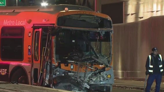 Carjacked bus plows into Ritz-Carlton hotel