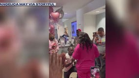 Woman beats cancer, surprised with proposal