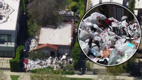 Trash fills yard of Fairfax District home