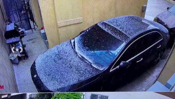 Hail storm in LA