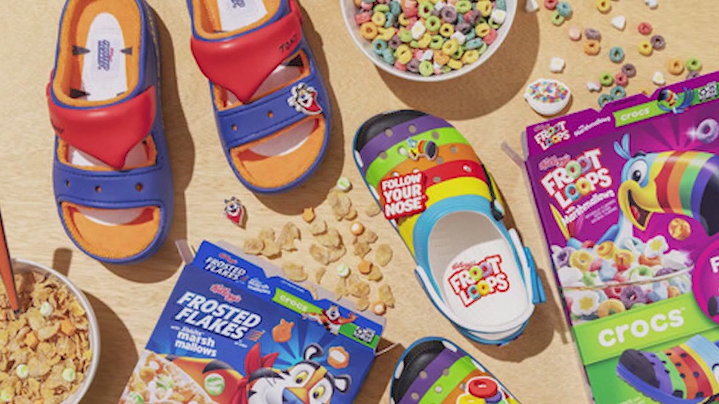 Kellogg's character Crocs and charms
