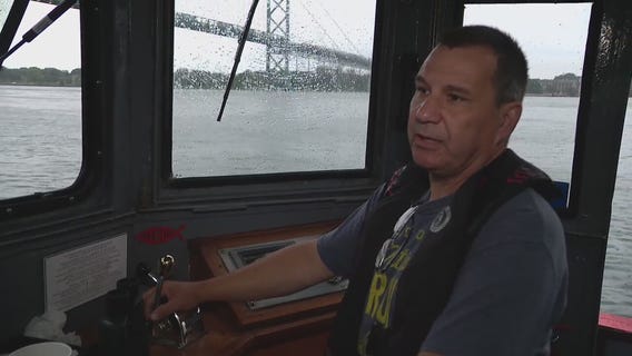 Mail boat captain talks rescue Ambassador Bridge worker from Detroit River