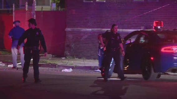 Driver fleeing police slams into 2 parked vehicles in Detroit