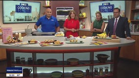 Making pancake tacos with IHOP