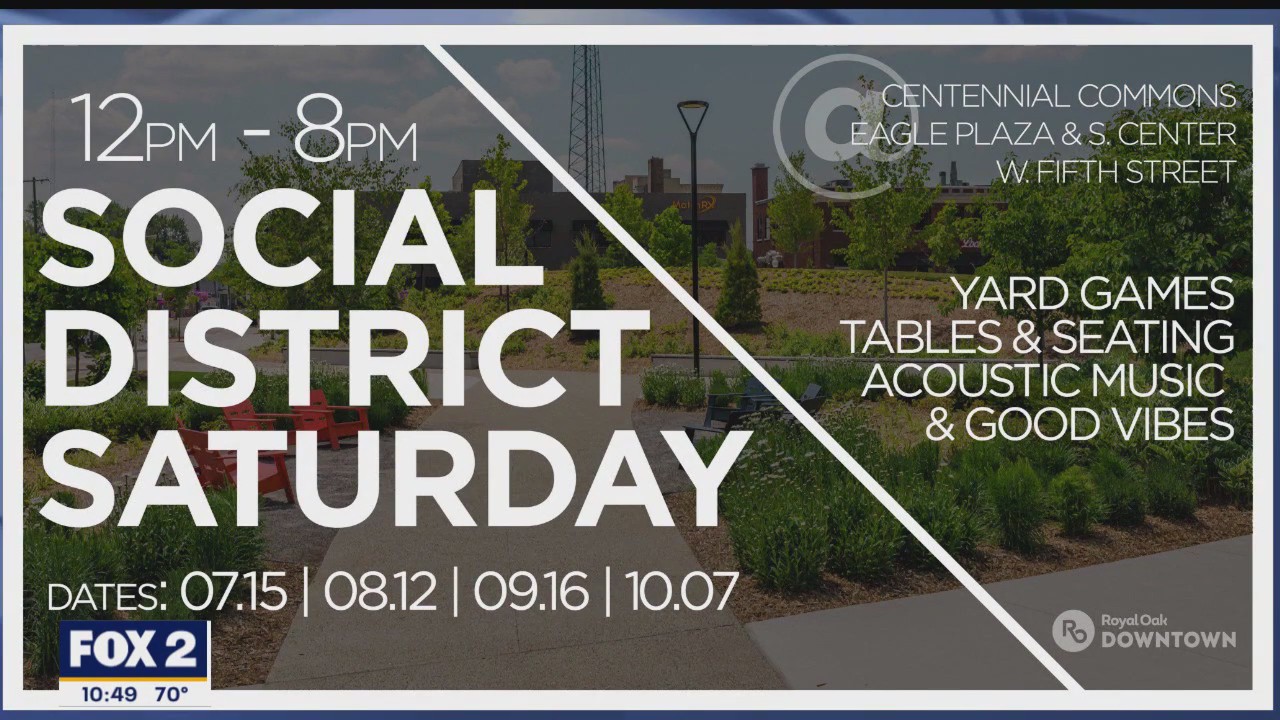 Social District Saturday in Downtown Royal Oak