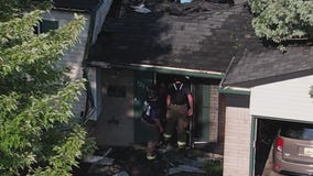 Warren home hit by tree, lit on fire after severe weather