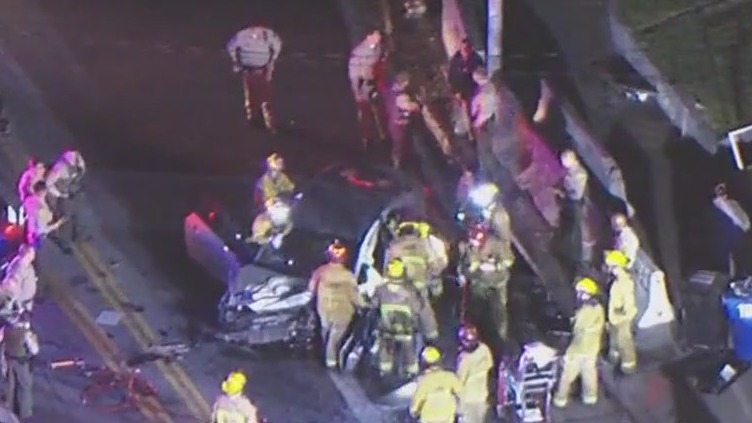 Boyle Heights pursuit crash injures 4 teens | FOX 11 Los Angeles