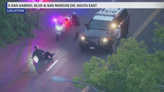 Suspect leads authorities in morning pursuit
