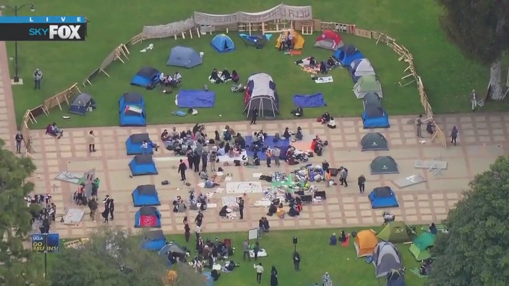 Pro-Palestine camp in protest at UCLA
