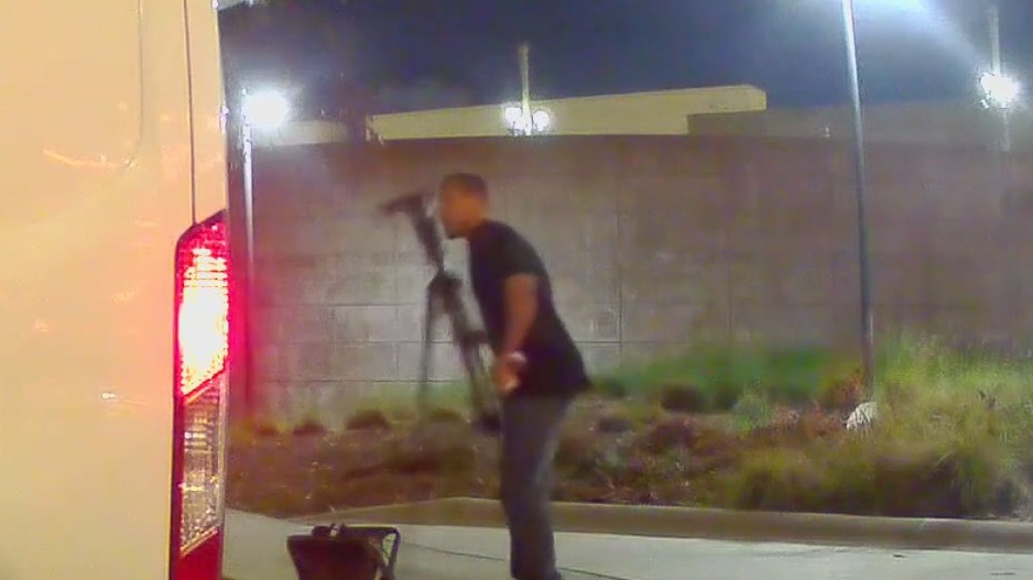 Man threatens FOX 11 crew