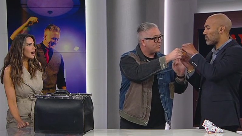 Jaws drop as magician Taylor Hughes wows Good Day LA