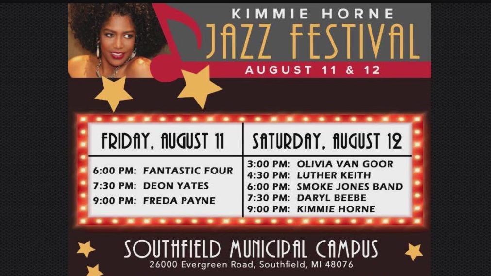 Kimmie Horne Jazz Festival in Southfield Aug. 11-12