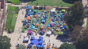 Dueling protests continue at UCLA