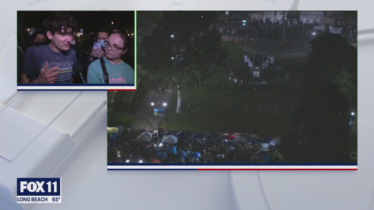 UCLA pro-Palestine supporter sounds off