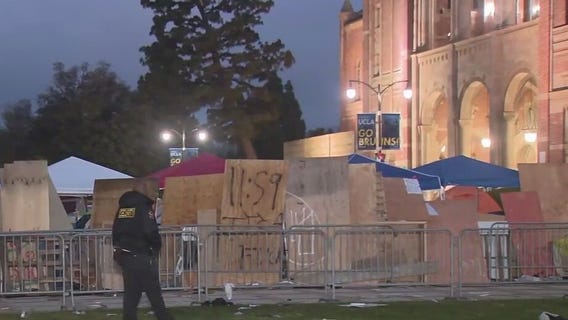 The morning after violence erupted at UCLA
