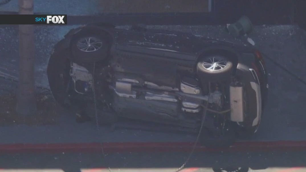 Car crash at Westfield mall in Culver City