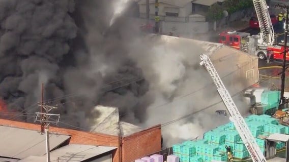 Massive fire erupts in Lynwood