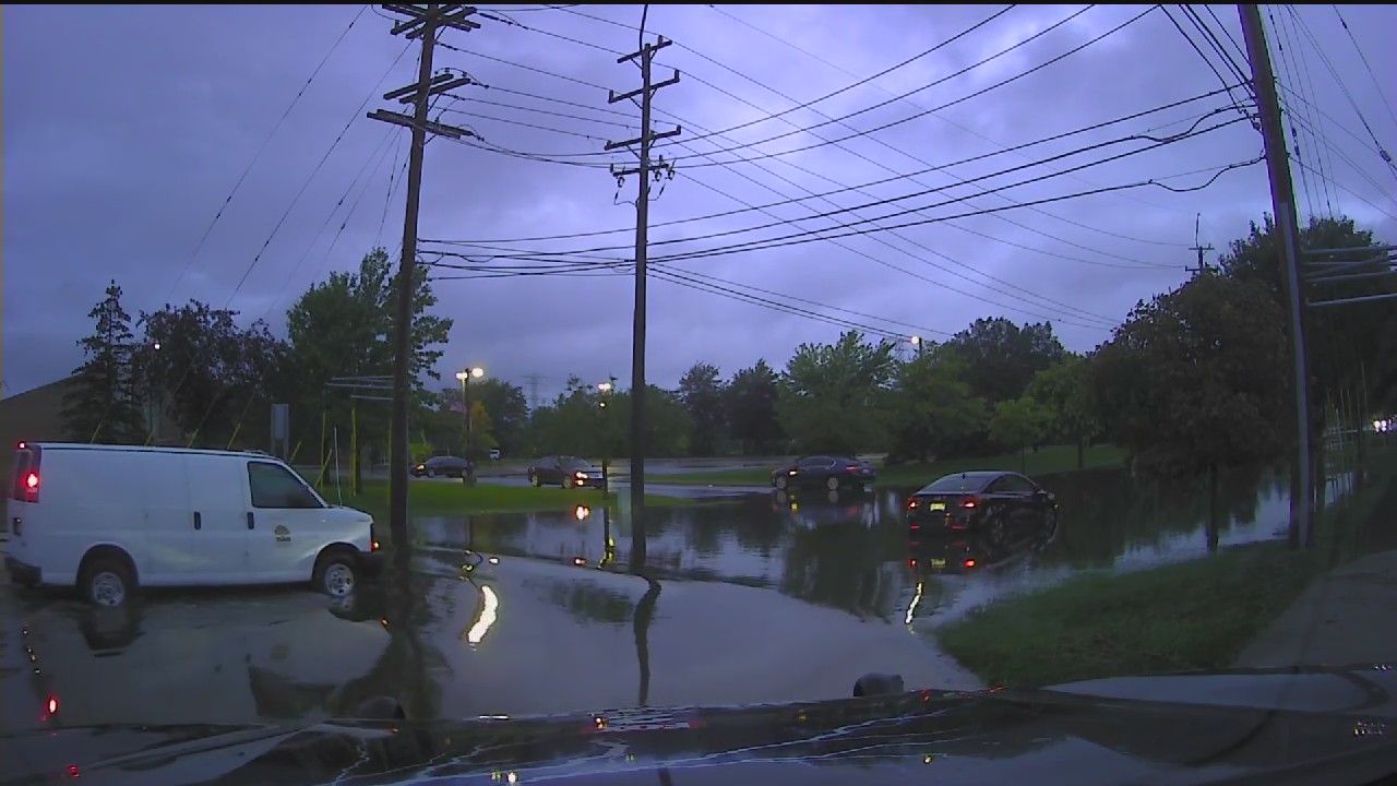 Drivers stranded on flooded Metro Detroit roads