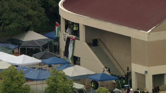 Pro-Palestine protesters take over UC Irvine
