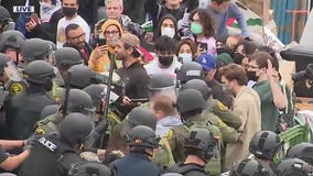 UC Irvine protesters thrown to ground mid-raid