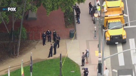 Homeless encampment near Olvera Street cleared out