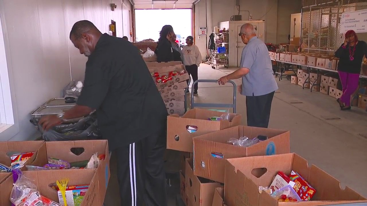 Detroit food pantry adds drive-thru lot to help community