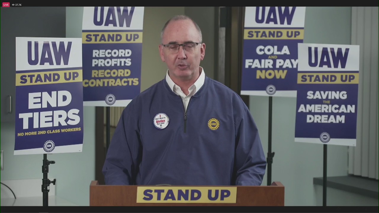 UAW President Shawn Fain names 3 Big Three plants to 'stand up and strike'