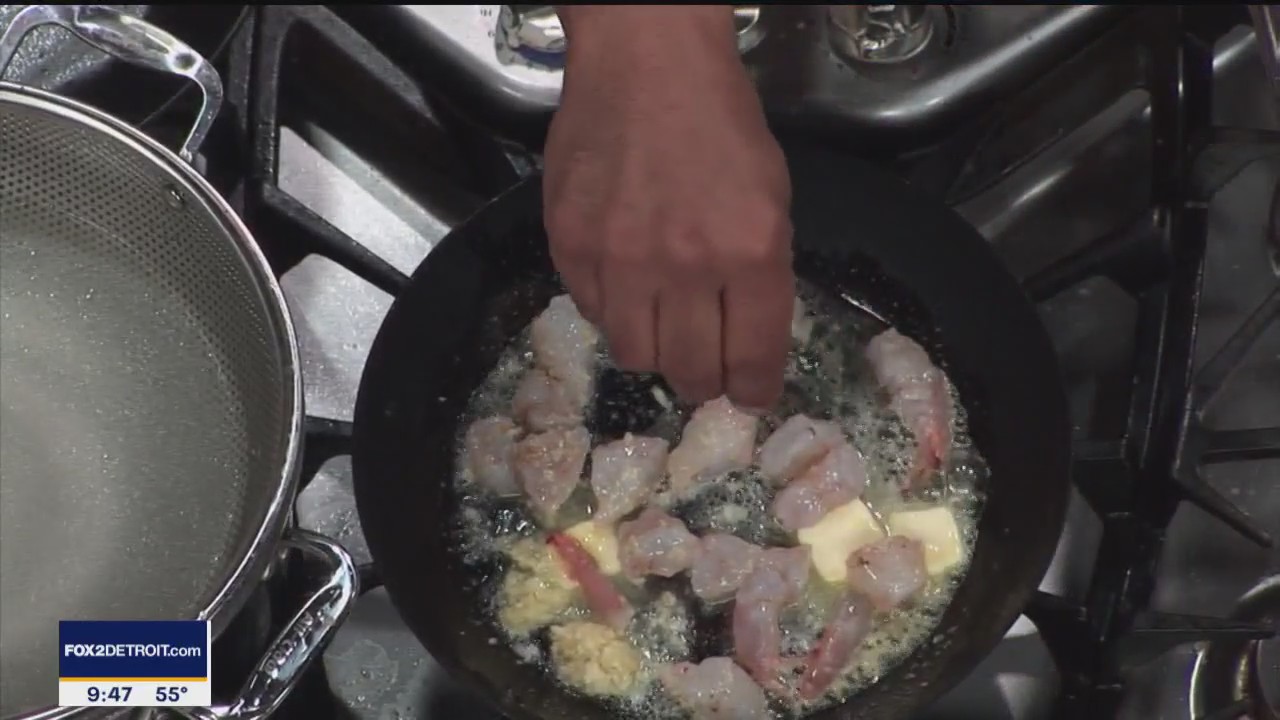 Chef Bobby makes shrimp, crab and lobster linguine