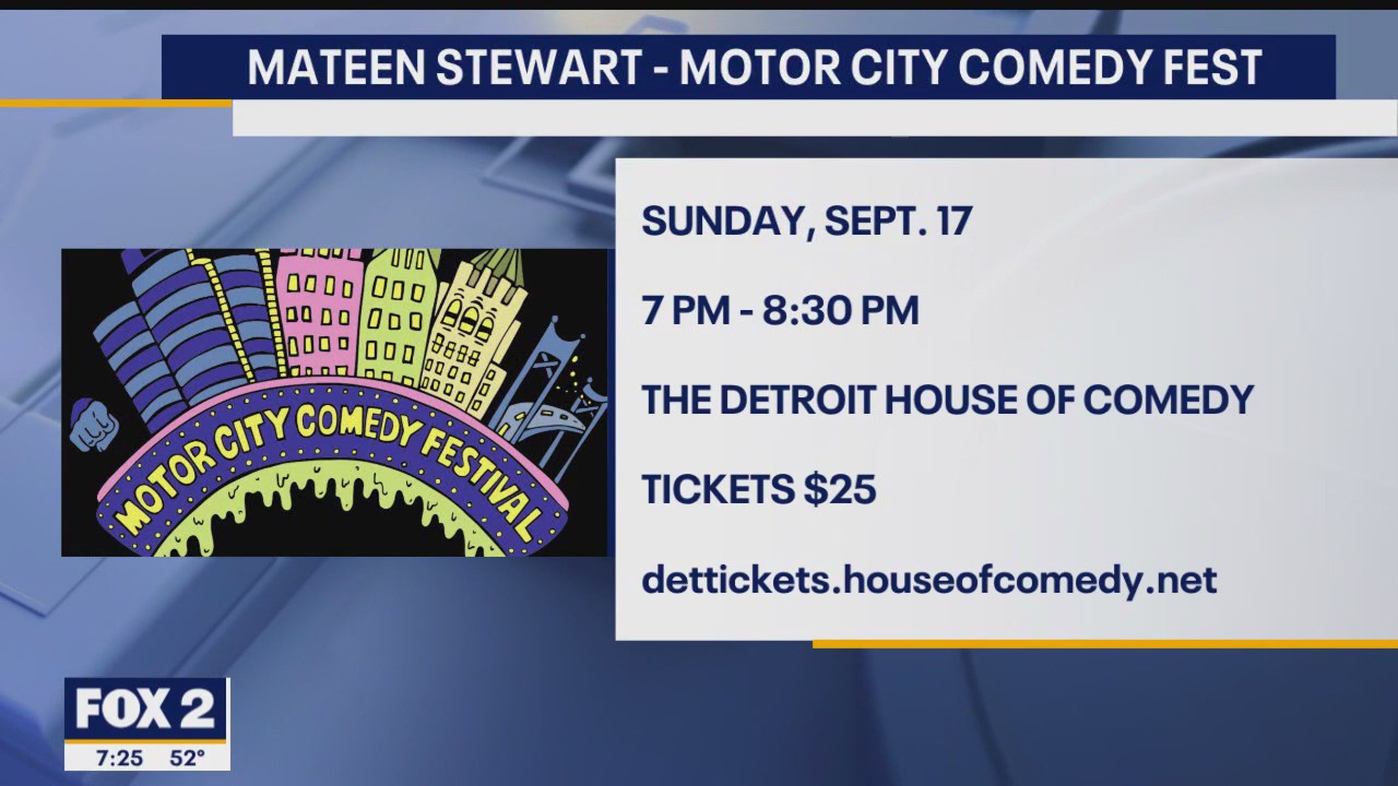 Detroit Comedian Mateen Stewart hosts the Motor City Comedy Fest