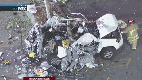 Toyota SUV explodes in LA parking lot