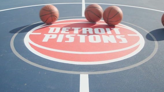 Pistons celebrate completion of $2.5M court renovations
