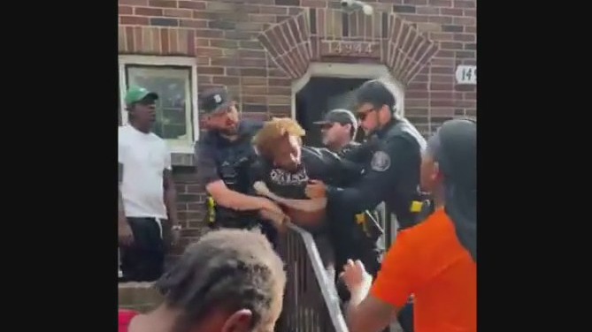 Video of Detroit police arrest of man witnesses say was wrongly accused, posted online