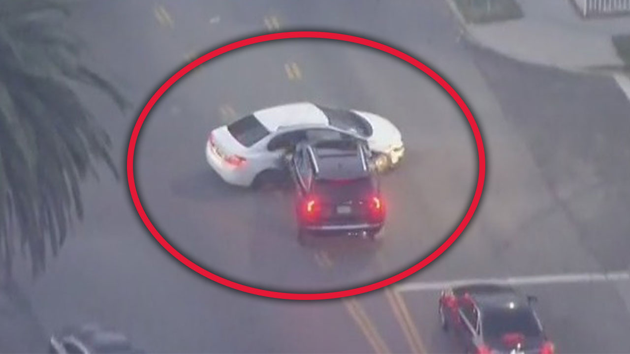 High-speed chase ends in T-bone crash