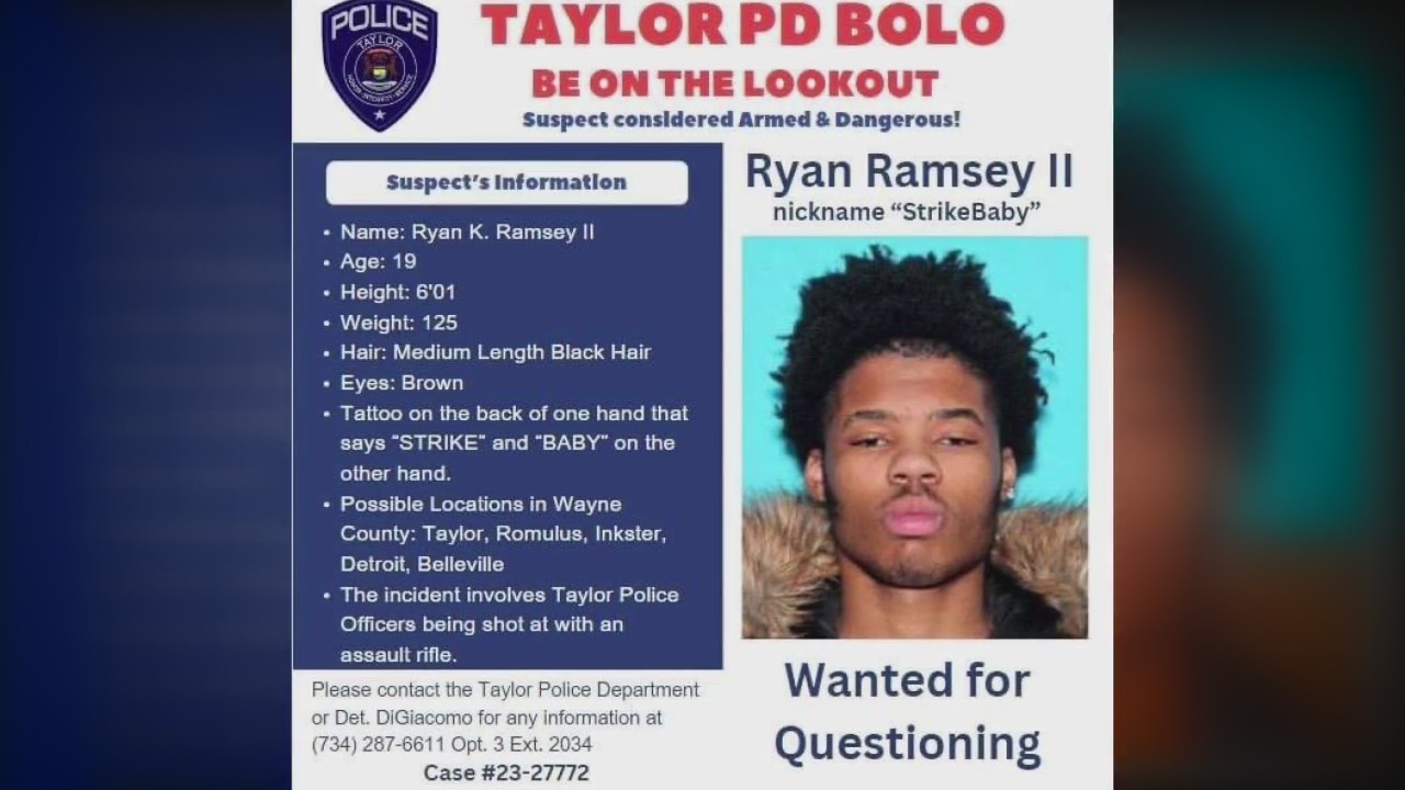 Suspect wanted for shooting at Taylor police remains on the run, US Marshals join manhunt