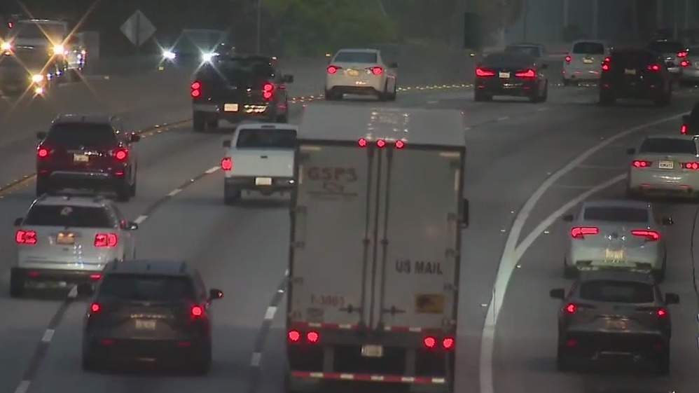 Man throws rocks onto 110 Freeway