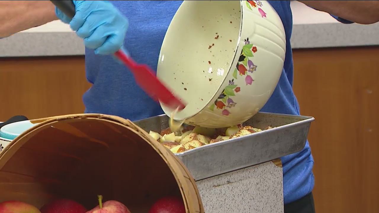 Recipe: Cider donut bread pudding