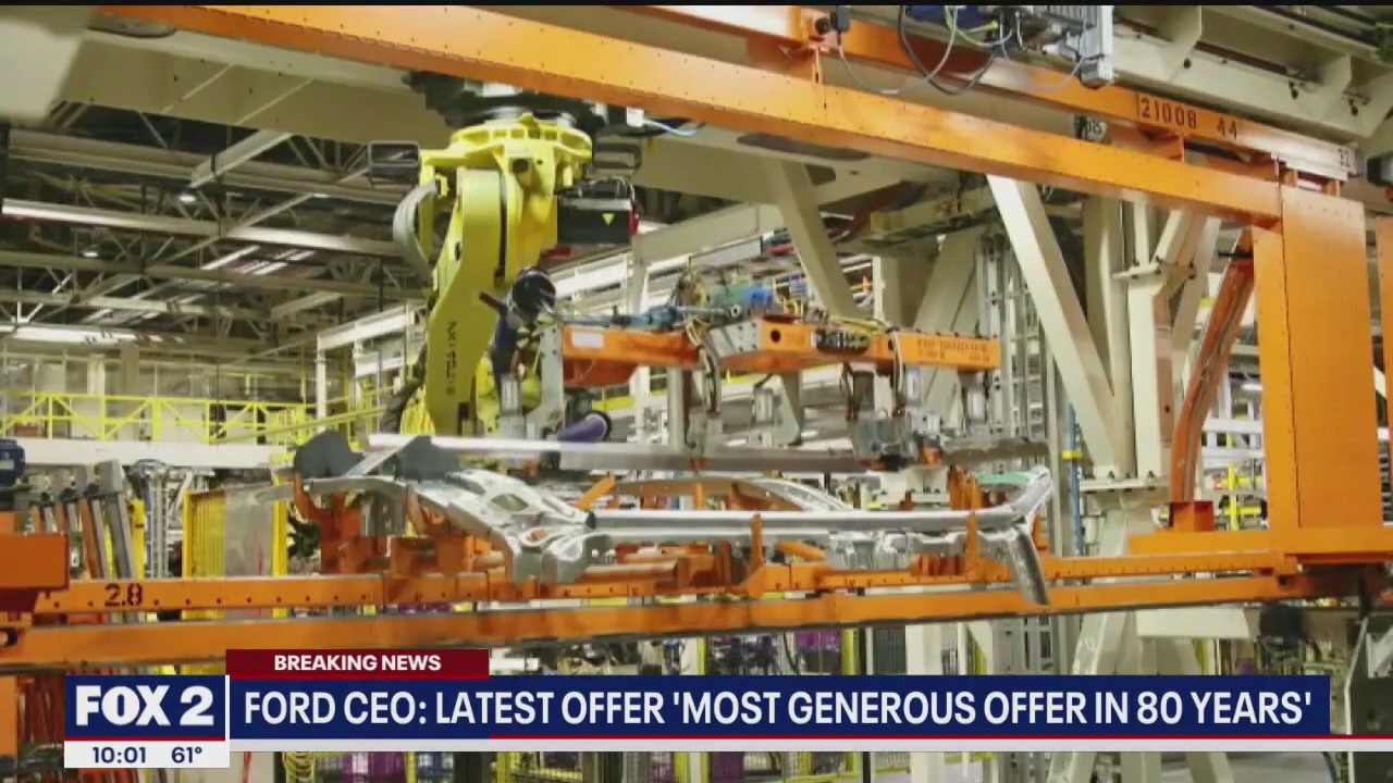 FOX 2 at 10: UAW negotiations continue as deadline looms, Ford says its most generous offer in 80 years made
