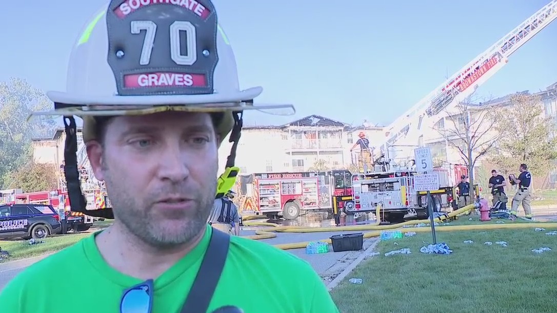 Large Southgate senior apartment fire sends 2 first responders, 3 residents to the hospital