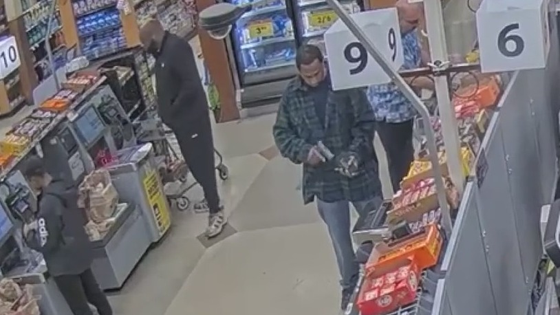 Video: Suspect who threatened to murder customer at Kroger caught on camera