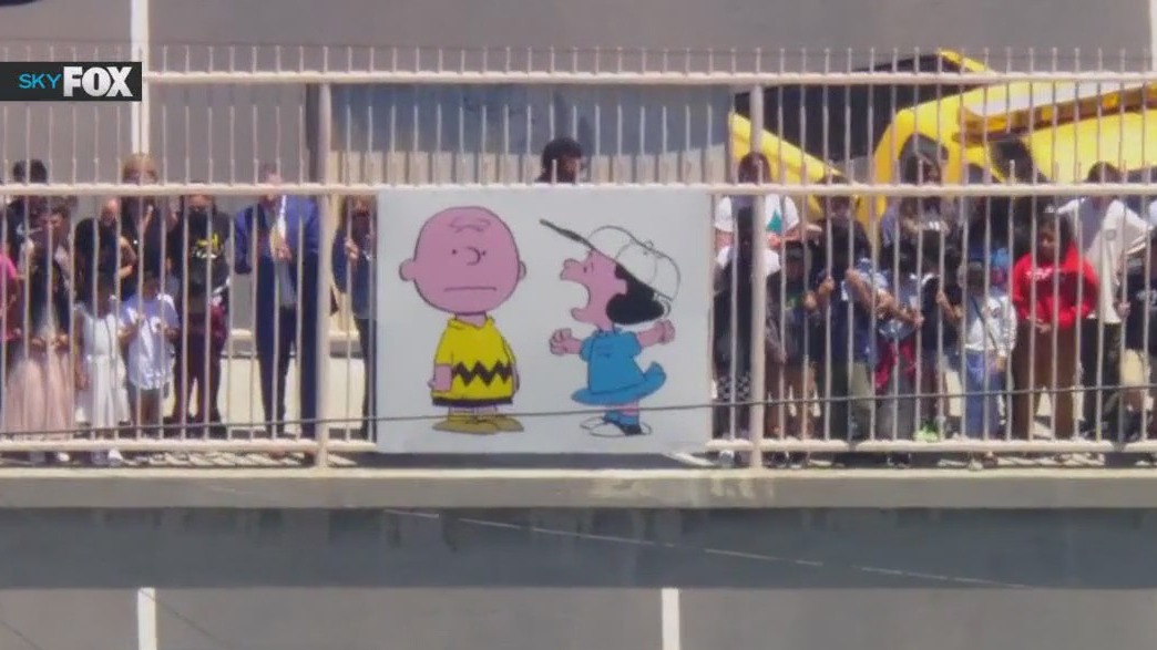 Newly-renovated Snoopy Bridge in Tarzana