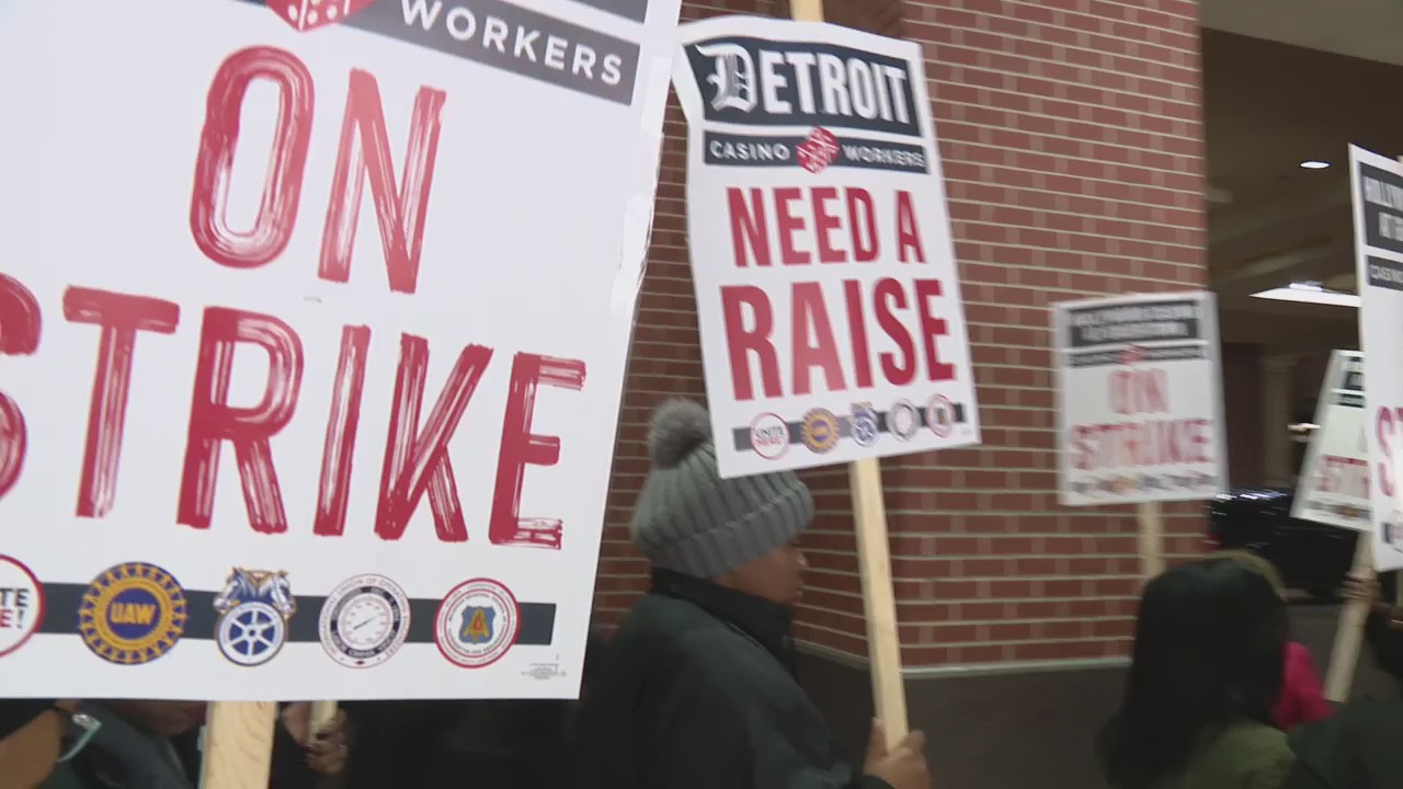 'We mean business'; Detroit casino workers on strike