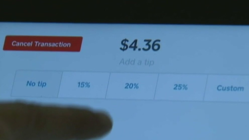 Customers aren't happy with tipping at self-checkout