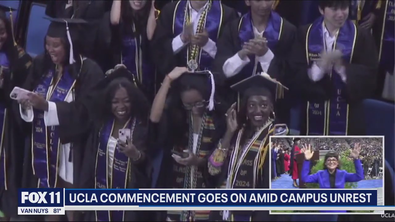 UCLA graduation held with no drama