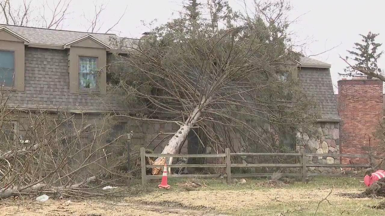 Trees uprooted, houses destroyed in Grand Blanc EF2 tornado
