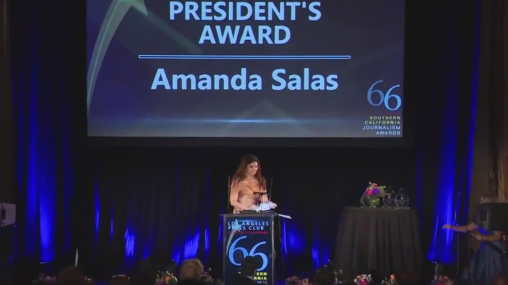 Amanda Salas honored at LA Press Club awards