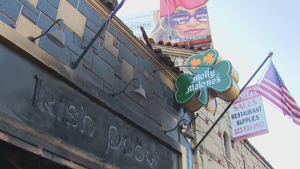 Fire at Molly Malone's Pub in Fairfax District