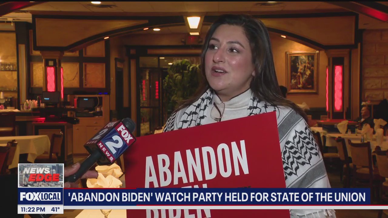 'Abandon Biden' watch party held for State of the Union