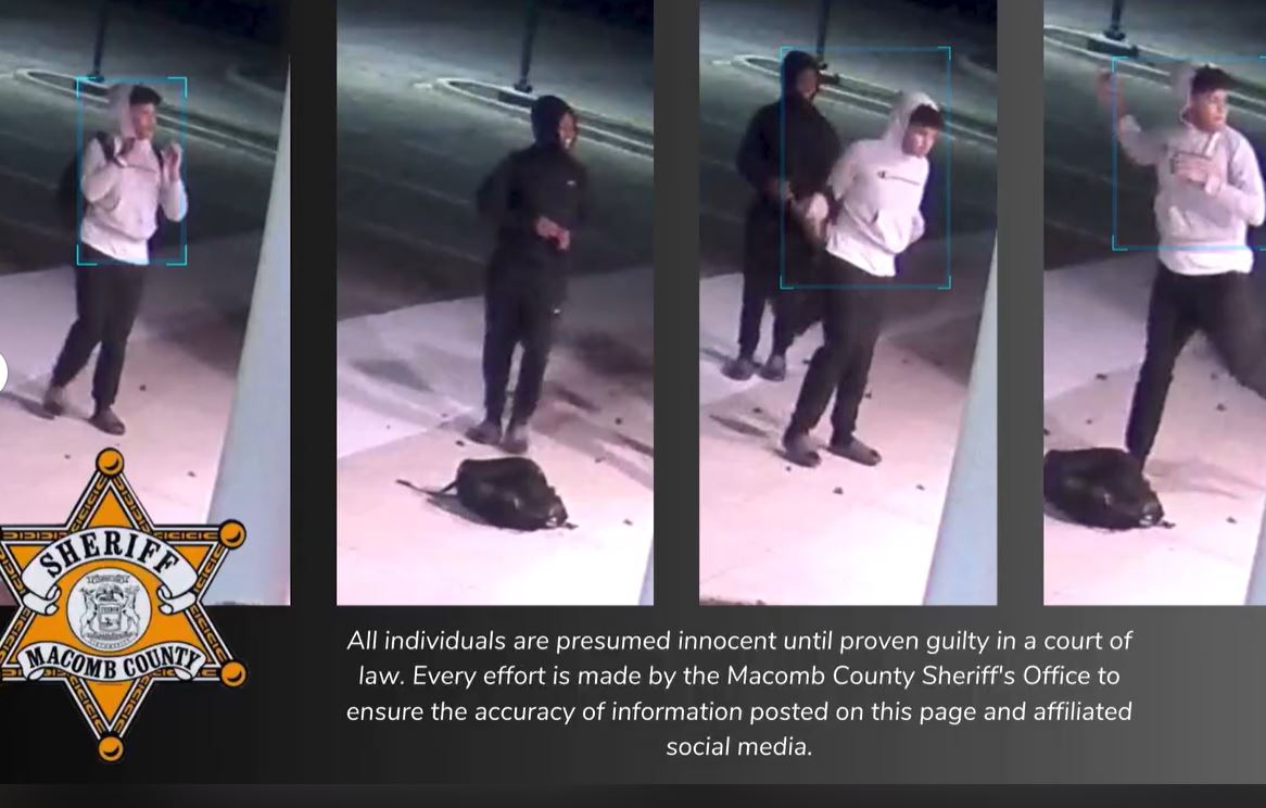 Video of teen vandals outside preschool released by Macomb County Sheriff's Office