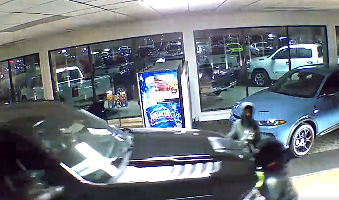 Thieves steal vehicles from car dealership showroom