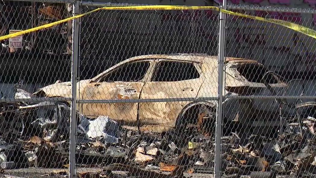 Surveying damage after Clinton Township warehouse fire, explosions